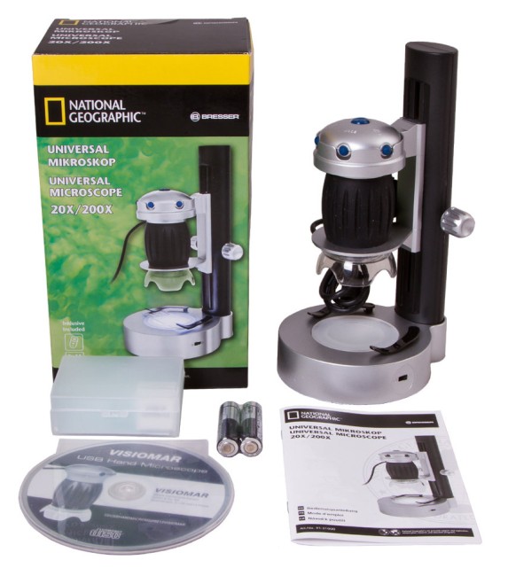 Микроскоп цифровой Bresser National Geographic USB, со штативом Микроскоп цифровой Bresser National Geographic USB, со штативом