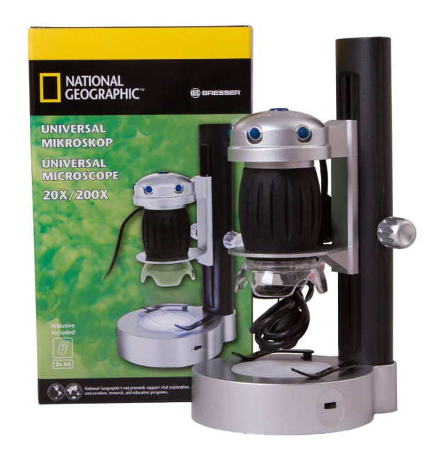 Микроскоп цифровой Bresser National Geographic USB, со штативом Микроскоп цифровой Bresser National Geographic USB, со штативом