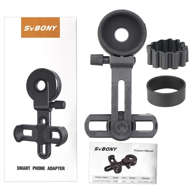 Универсальный адаптер SVBONY для смартфона (SV218) Универсальный адаптер SVBONY для смартфона (SV218)