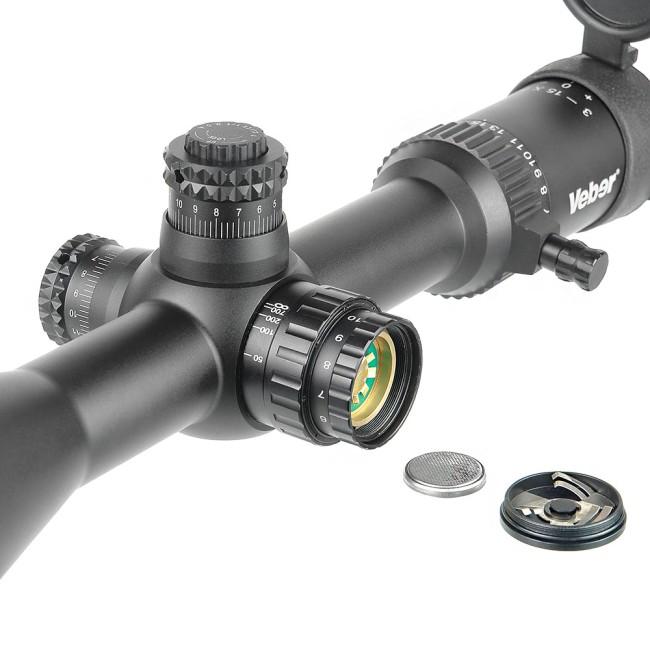 Прицел оптический Veber Wolf 3-15x50 SF IG RF1 Прицел оптический Veber Wolf 3-15x50 SF IG RF1