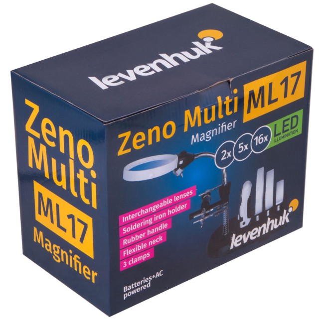 Мультилупа Levenhuk Zeno Multi ML17, черная Мультилупа Levenhuk Zeno Multi ML17, черная