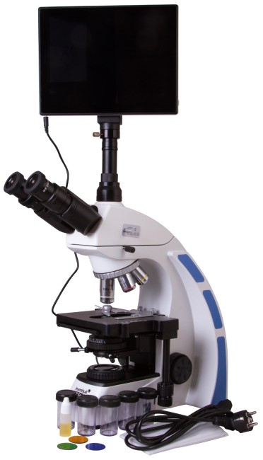 Микроскоп цифровой Levenhuk MED D40T LCD, тринокулярный