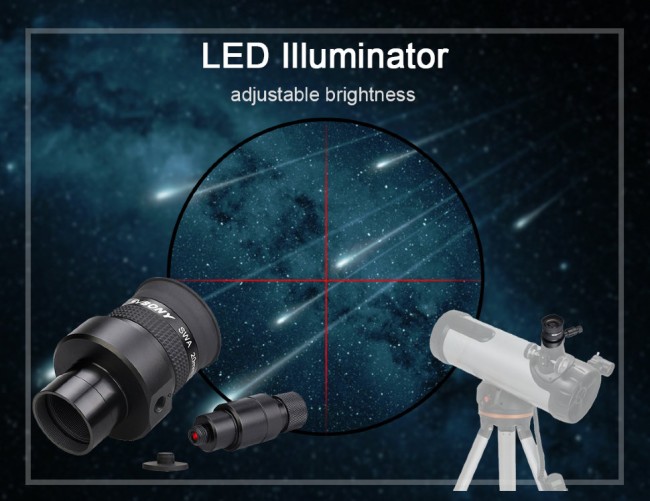 Окуляр-гид SVBONY 20 мм с перекрестием и подсветкой