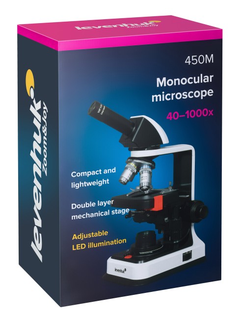Микроскоп Levenhuk 450M, монокулярный Микроскоп Levenhuk 450M, монокулярный