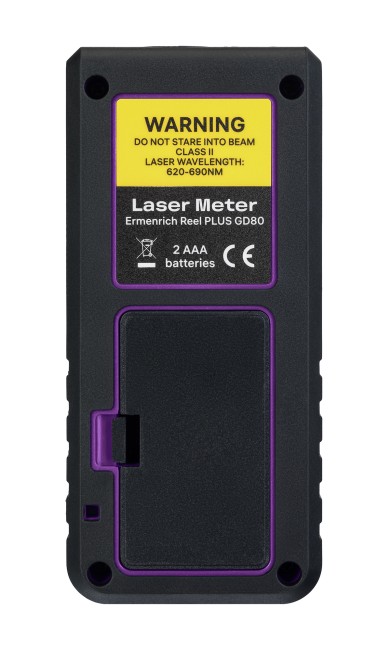 Лазерная рулетка Ermenrich Reel PLUS GD80, фиолетовый