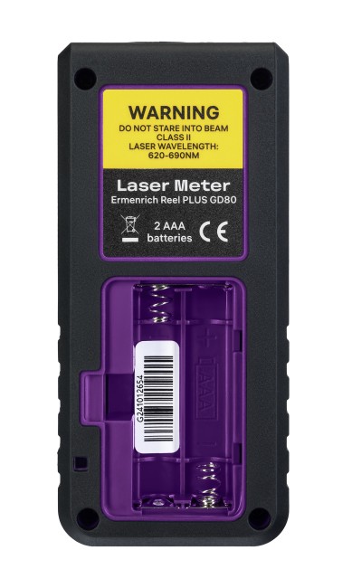Лазерная рулетка Ermenrich Reel PLUS GD80, фиолетовый