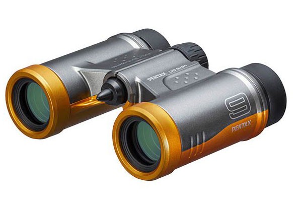 Бинокль Pentax UD 9x21 серо-оранжевый