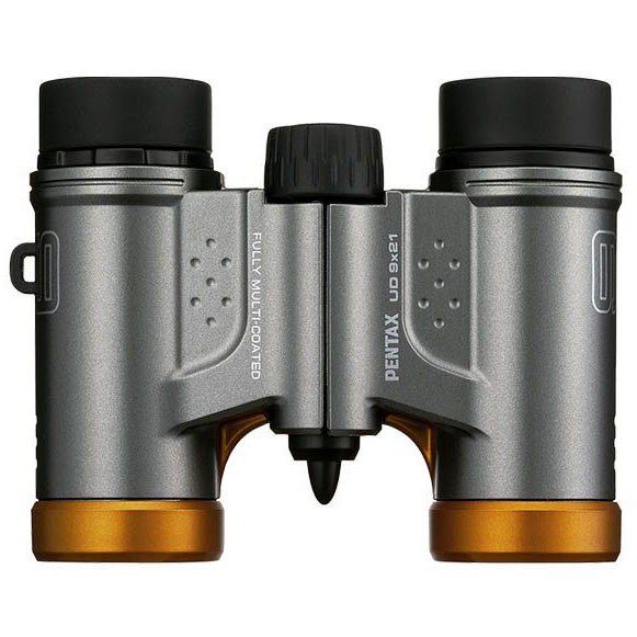 Бинокль Pentax UD 9x21 серо-оранжевый