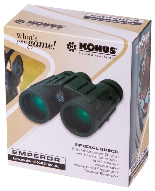 Бинокль Konus Emperor 8x42 WA Green Бинокль Konus Emperor 8x42 WA Green