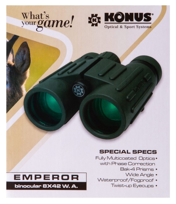 Бинокль Konus Emperor 8x42 WA Green Бинокль Konus Emperor 8x42 WA Green
