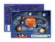 Планшетная карта Солнечной системы/звездного неба (А3, двусторонняя)