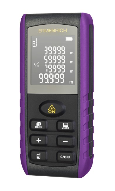Лазерная рулетка Ermenrich Reel PRO GE60, фиолетовый