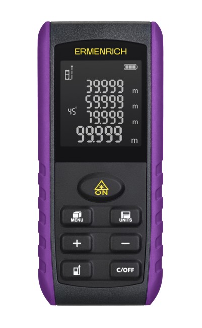 Лазерная рулетка Ermenrich Reel PRO GE60, фиолетовый