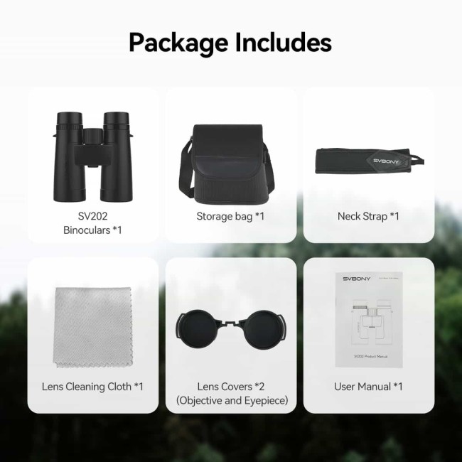 Бинокль SVBONY 8x32 New ED (SV202)