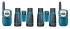 Комплект раций и биноклей Levenhuk LabZZ WTT10 Blue