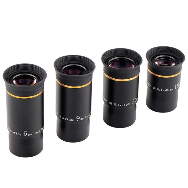 Набор окуляров SVBONY 66°, 1,25" (6мм, 9мм, 15мм, 20мм) Набор окуляров SVBONY 66°, 1,25" (6мм, 9мм, 15мм, 20мм)