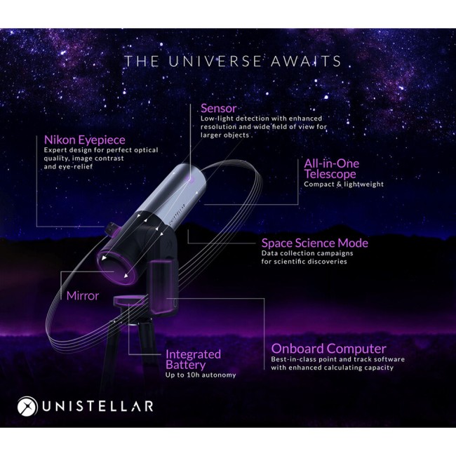 Цифровой телескоп Unistellar eVscope 2 в комплекте с рюкзаком Цифровой телескоп Unistellar eVscope 2 в комплекте с рюкзаком