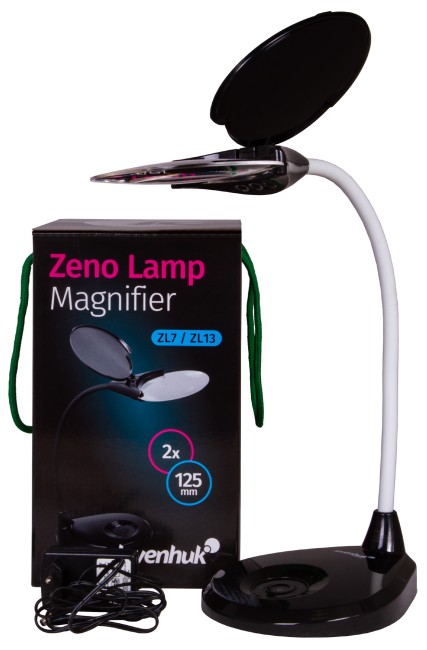 Лупа-лампа Levenhuk Zeno Lamp ZL13, черная Лупа-лампа Levenhuk Zeno Lamp ZL13, черная