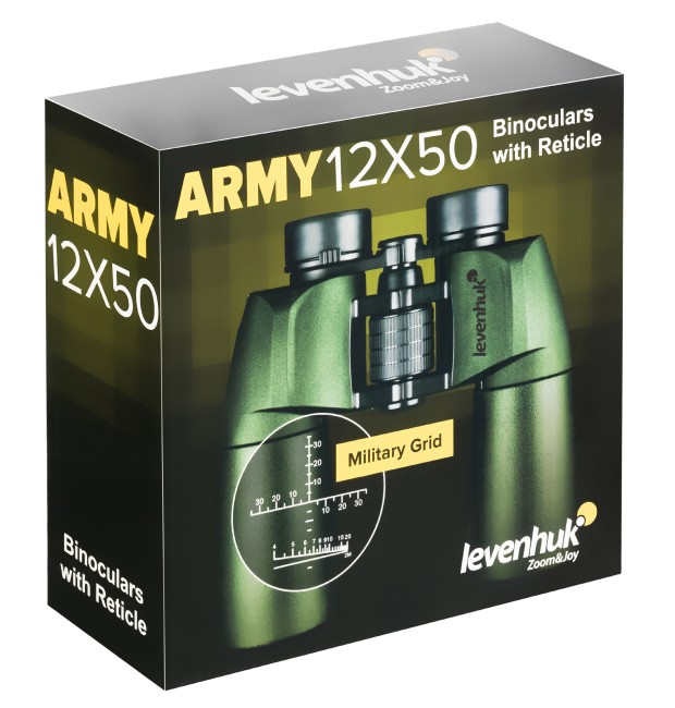 Бинокль Levenhuk Army 12x50 с сеткой