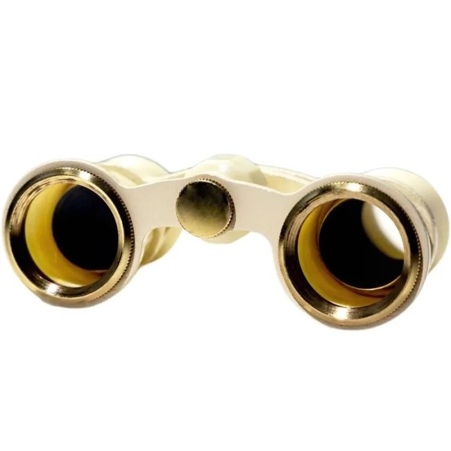 Бинокль театральный ЛЗОС БГН 2,5х24, слоновая кость
