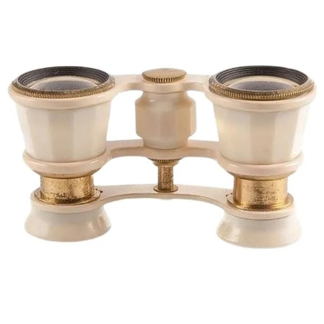 Бинокль театральный ЛЗОС БГН 2,5х24, слоновая кость