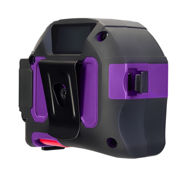 Рулетка с лазерным дальномером Ermenrich Reel SLR545 PRO, фиолетовый