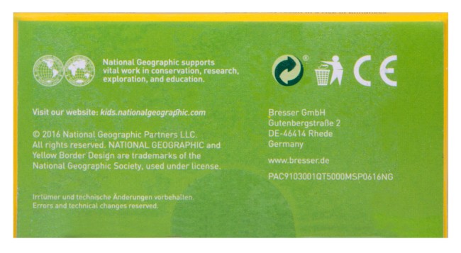 Бинокль детский Bresser National Geographic 6x21 «Зебра»