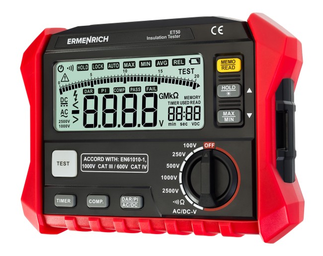 Тестер изоляции Ermenrich Ping ET50 Тестер изоляции Ermenrich Ping ET50