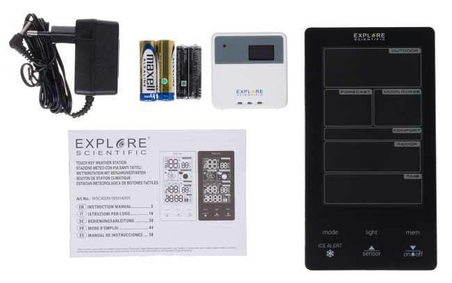 Метеостанция Explore Scientific Classic с цветным дисплеем, черная Метеостанция Explore Scientific Classic с цветным дисплеем, черная