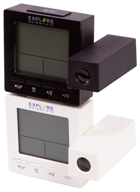 Часы цифровые Explore Scientific с проектором и термометром, черные