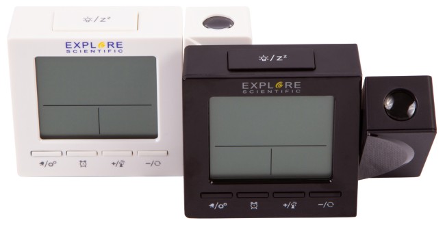 Часы цифровые Explore Scientific с проектором и термометром, черные