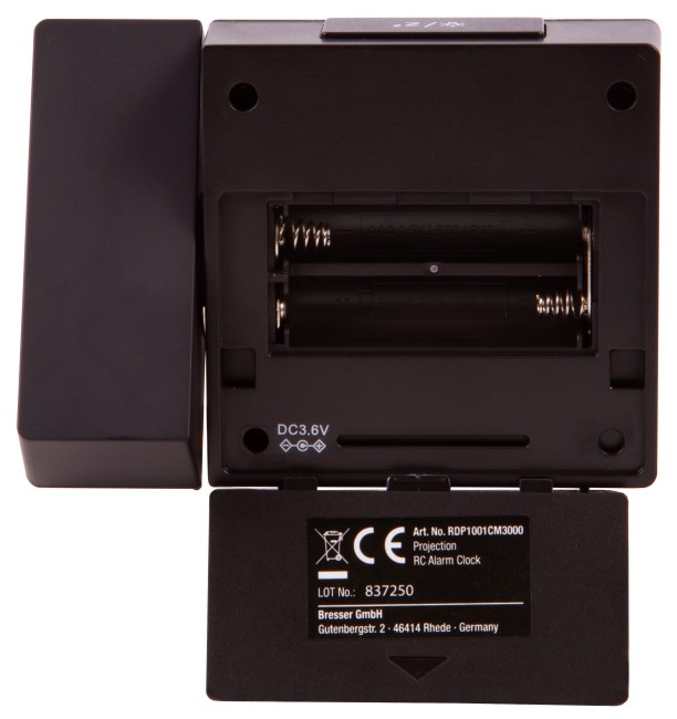 Часы цифровые Explore Scientific с проектором и термометром, черные