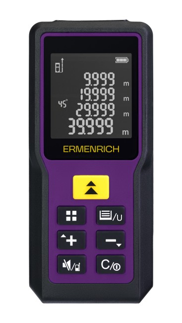 Лазерная рулетка Ermenrich Reel PRO GM60, фиолетовый
