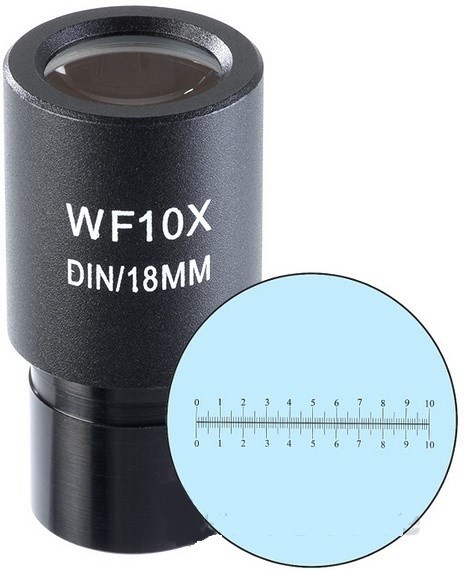 Окуляр Микромед 10х/18 со шкалой Окуляр Микромед 10х/18 со шкалой