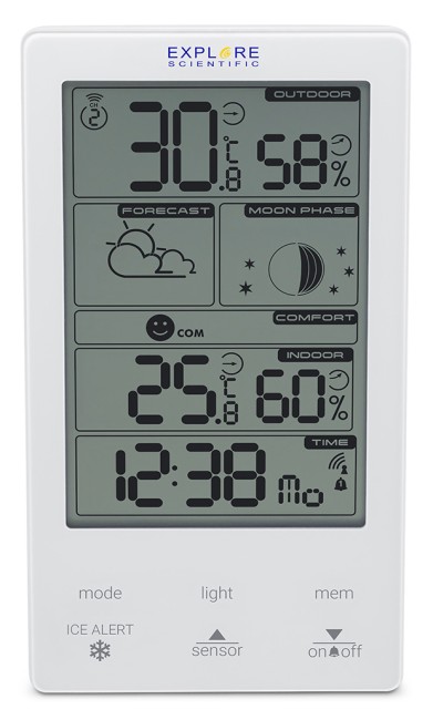 Метеостанция Explore Scientific Classic Vertical, белая Метеостанция Explore Scientific Classic Vertical, белая