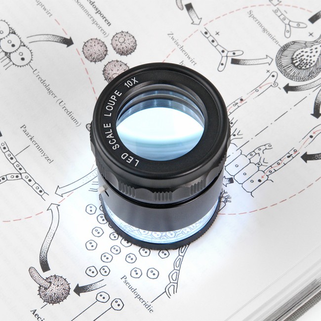 Лупа Veber 7175 измерительная с подсветкой (10х, 28мм) Лупа Veber 7175 измерительная с подсветкой (10х, 28мм)