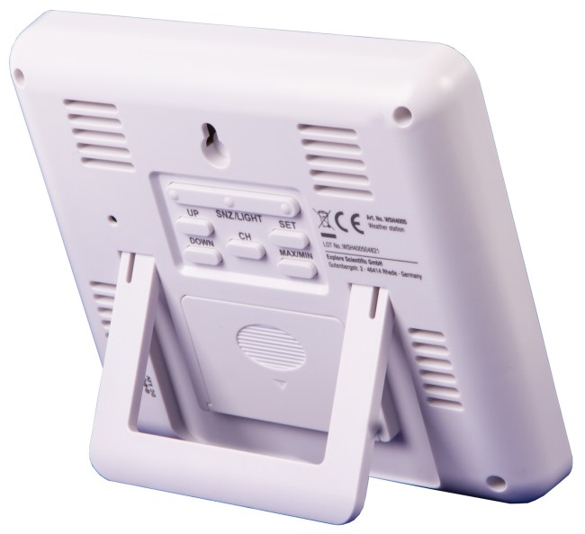 Метеостанция Explore Scientific с цветным экраном и тремя датчиками, белая Метеостанция Explore Scientific с цветным экраном и тремя датчиками, белая