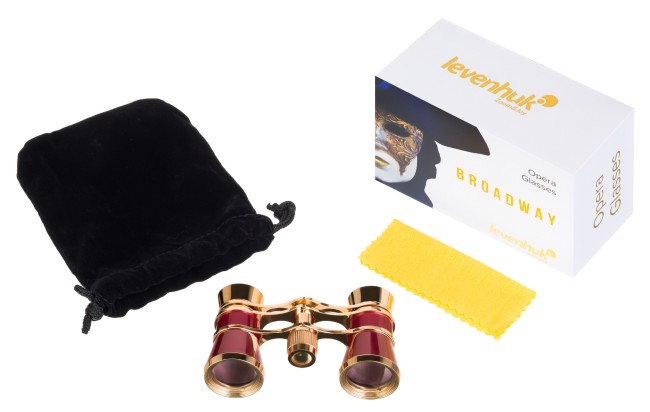 Театральный бинокль Levenhuk Broadway 325B, красный