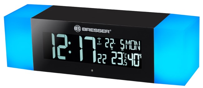 Радио с будильником и термометром Bresser MyTime Sunrise Bluetooth, черное