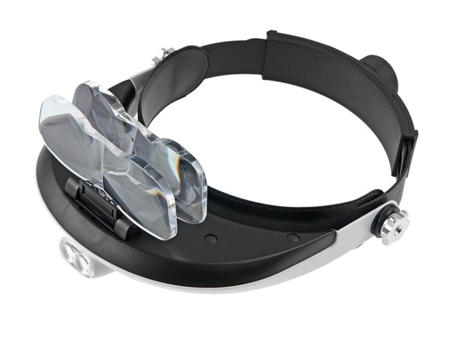 Лупа Veber 81001-G (лупа налобная с подсветкой) Лупа Veber 81001-G (лупа налобная с подсветкой)