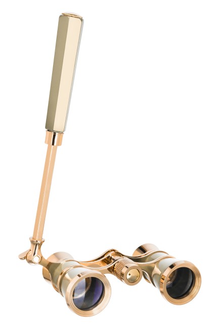 Театральный бинокль-лорнет Levenhuk Broadway 325E, золотистый Театральный бинокль-лорнет Levenhuk Broadway 325E, золотистый