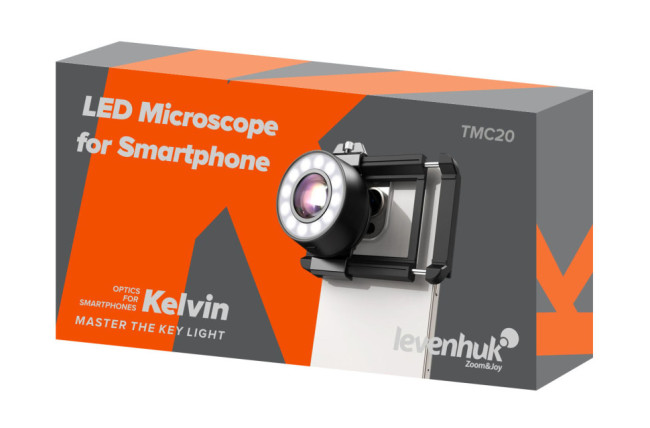 Микроскоп для телефона с подсветкой Levenhuk Kelvin TMC20