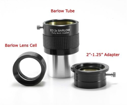 Линза Барлоу GSO 2x ED, 2" Линза Барлоу GSO 2x ED, 2"