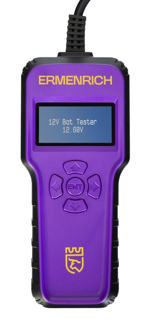 Тестер аккумуляторный Ermenrich Zing AL40, фиолетовый