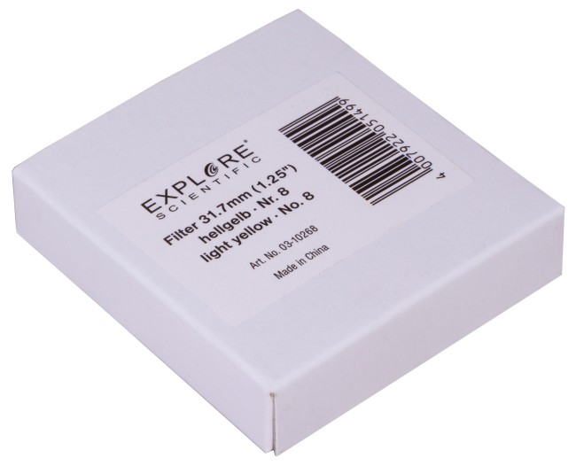 Светофильтр Explore Scientific светло-желтый №8, 1,25"