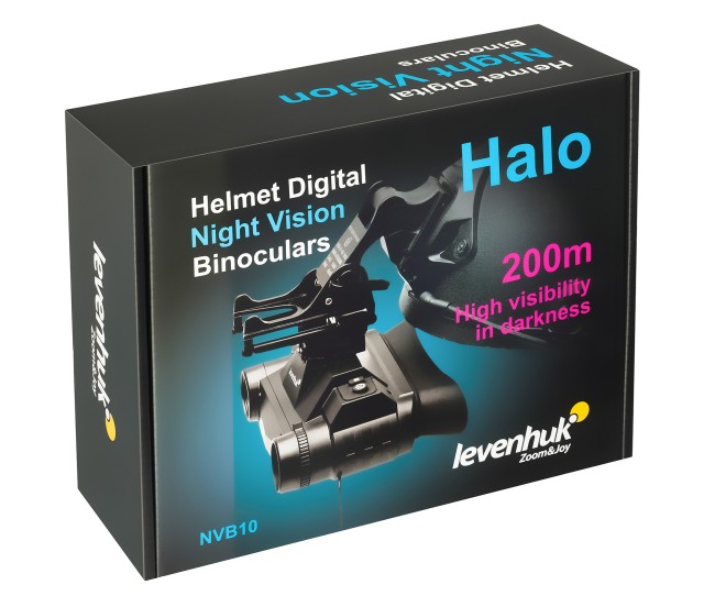 Бинокль цифровой ночного видения Levenhuk Halo NVB10 Helmet, с креплением на шлем Бинокль цифровой ночного видения Levenhuk Halo NVB10 Helmet, с креплением на шлем