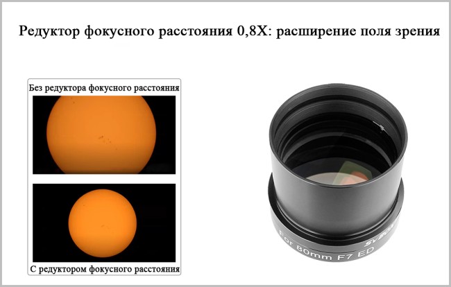 Редуктор фокуса SVBONY 2", 0.8x для 80F7ED