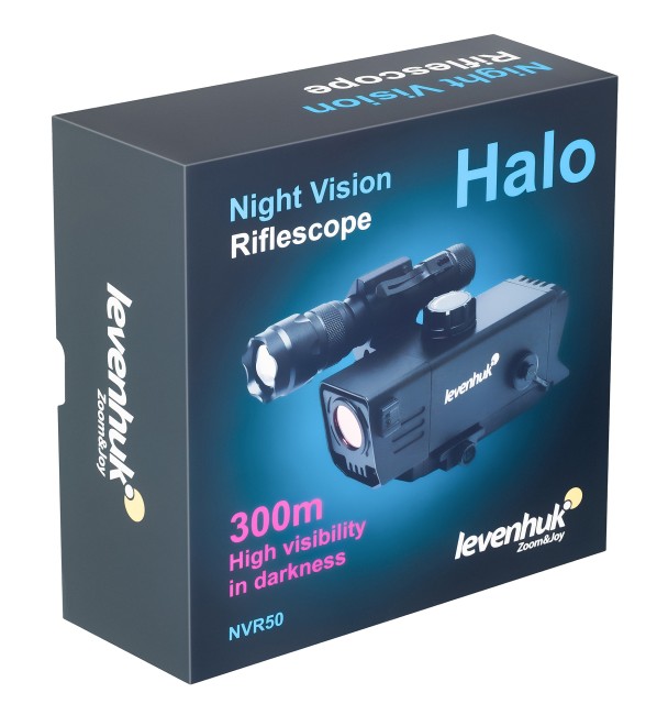 Монокуляр цифровой ночного видения Levenhuk Halo NVR50, с прицельным крепежом Монокуляр цифровой ночного видения Levenhuk Halo NVR50, с прицельным крепежом