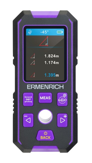 Детектор скрытой проводки Ermenrich Ping SM90, фиолетовый Детектор скрытой проводки Ermenrich Ping SM90, фиолетовый