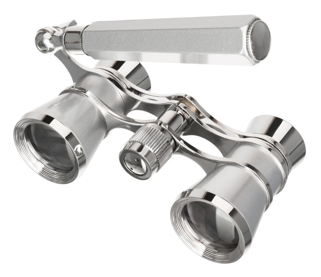 Театральный бинокль-лорнет Levenhuk Broadway 325E, серебристый Театральный бинокль-лорнет Levenhuk Broadway 325E, серебристый